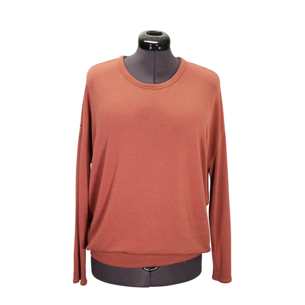 Wilfred Free Knit Top Women's Medium Relaxed Fit Round Neck Long Sleeve Casual